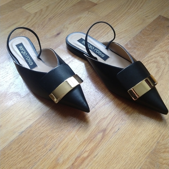 *SOLD* Sergio Rossi SR1 Slingback Flats - Picture 3 of 8